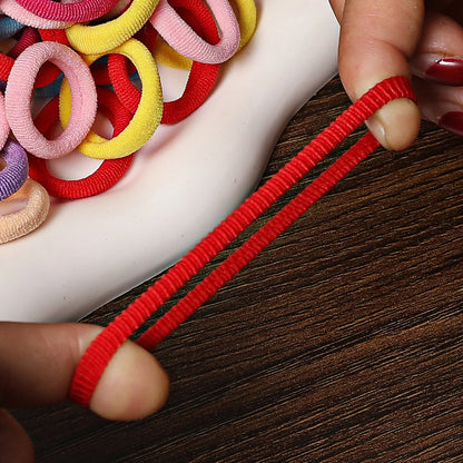 50/100PCS Colorful Nylon Hair Bands for Kids