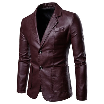 2025 Men’s Slim Fit Vintage Leather Jacket