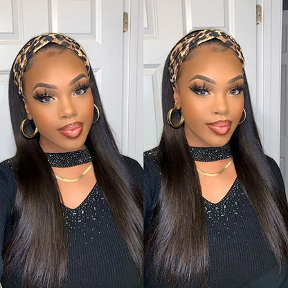 Headband Wig Human Hair