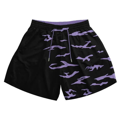 Anime 3D Print Mesh Shorts