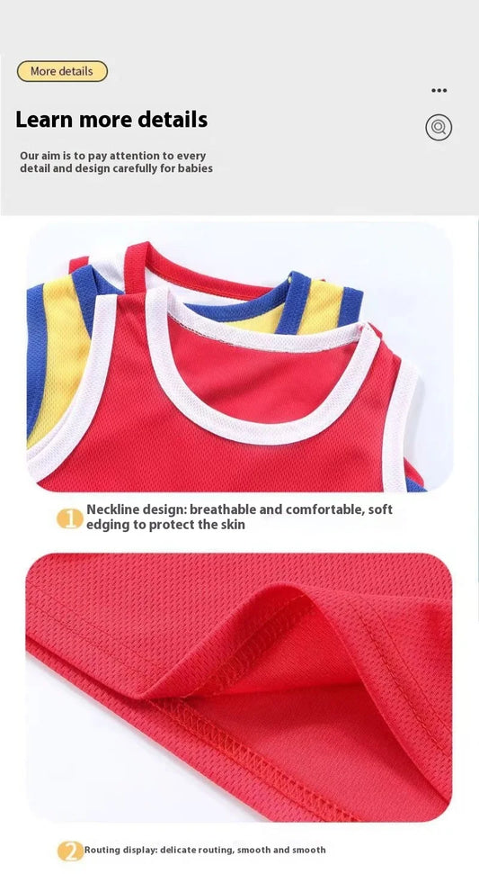 2025 Summer Boys Spiderman Anime Vest & Shorts Set