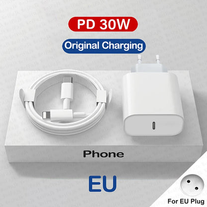 Original Apple 30W Fast Charger with USB-C Cable