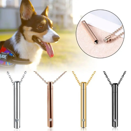 Stainless Steel Pet Memorial Cylinder Pendant