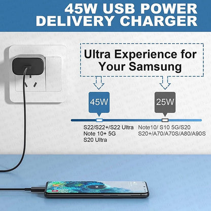 Original 45W USB-C Fast Charger for Samsung