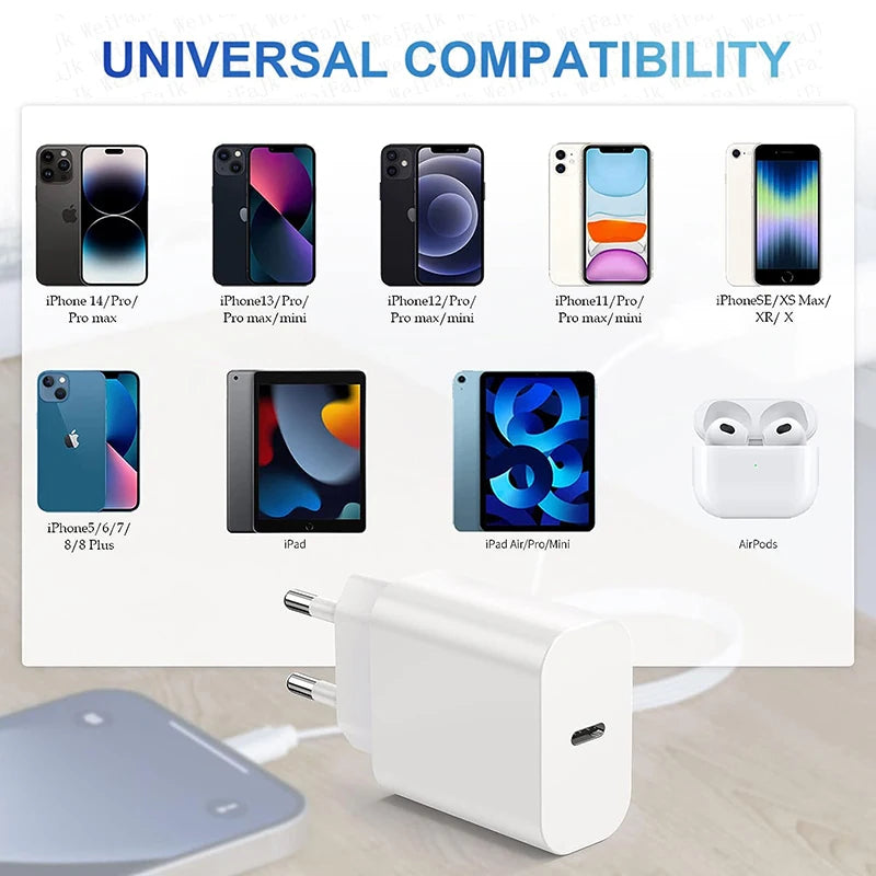 Original Apple 30W Fast Charger with USB-C Cable