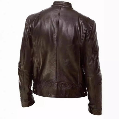 Men’s Vintage Leather Motorcycle Jacket