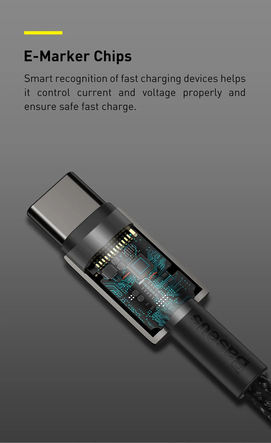 Baseus 100W USB-C to Type-C Fast Charging Cable