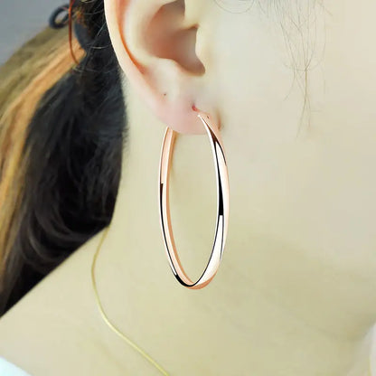 New 18K Gold Plated Hoop Earrings for Women