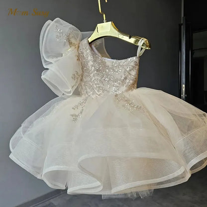 Baby Girl Princess Floral Sequins Dress