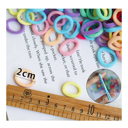 50/100PCS Colorful Nylon Hair Bands for Kids