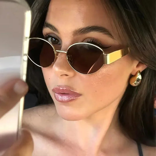 2025 Advanced Metal Oval Sunglasses