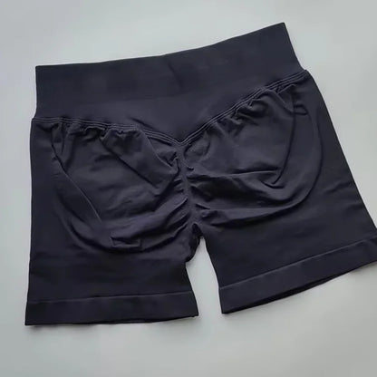 Women’s Impact Seamless Scrunch Bum Shorts – Low Ribbed Waist Gym Essential