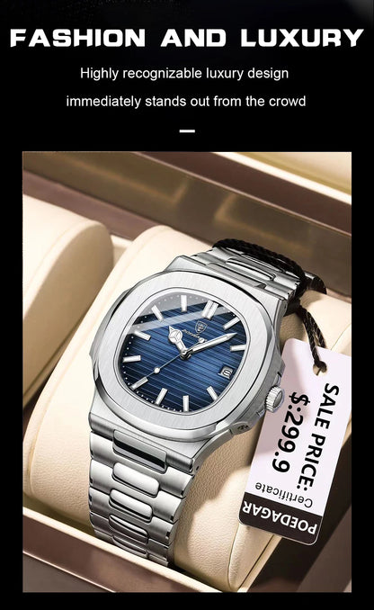 Square Luxury Men’s Wristwatch