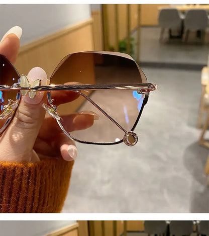 2025 Fashion Polygonal Metal Sunglasses