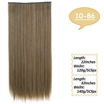 NICESY Synthetic Long Wavy Clip-On Hair Extensions