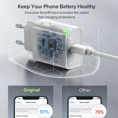 Original Apple 30W Fast Charger with USB-C Cable