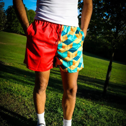 Anime 3D Print Mesh Shorts