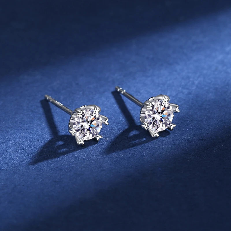 Moissanite Stud Earrings for Women
