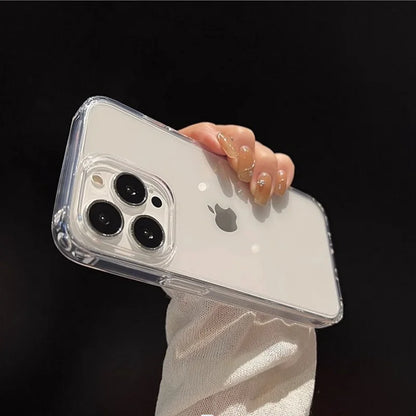 Luxury Transparent Soft Acrylic Phone Case for iPhone