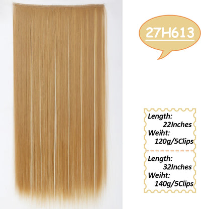 NICESY Synthetic Long Wavy Clip-On Hair Extensions
