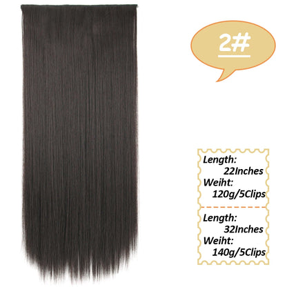 NICESY Synthetic Long Wavy Clip-On Hair Extensions