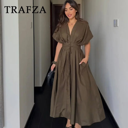 2025 Spring Summer Vintage Dress – Chic & Elegant Women’s Fashion
