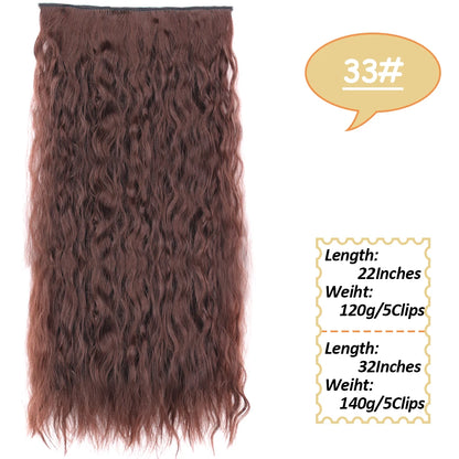 NICESY Synthetic Long Wavy Clip-On Hair Extensions