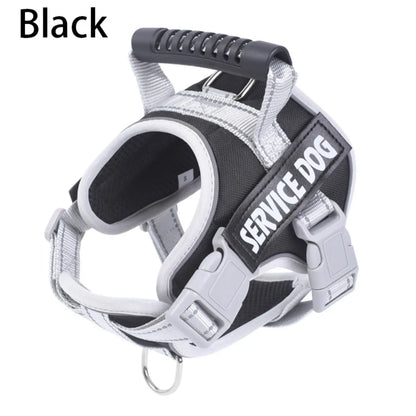 Adjustable Chest Collars & Reflective Dog Harness Set