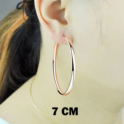 New 18K Gold Plated Hoop Earrings for Women