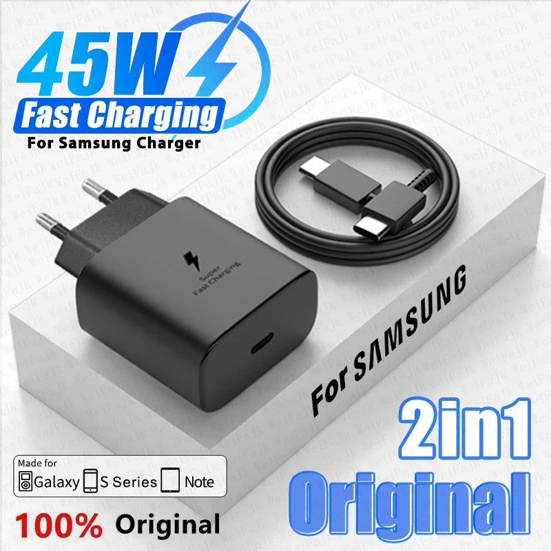 Original 45W USB-C Fast Charger for Samsung