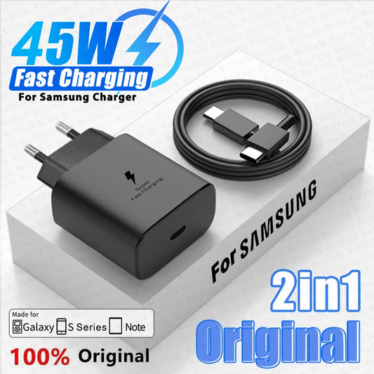 Original 45W USB-C Fast Charger for Samsung
