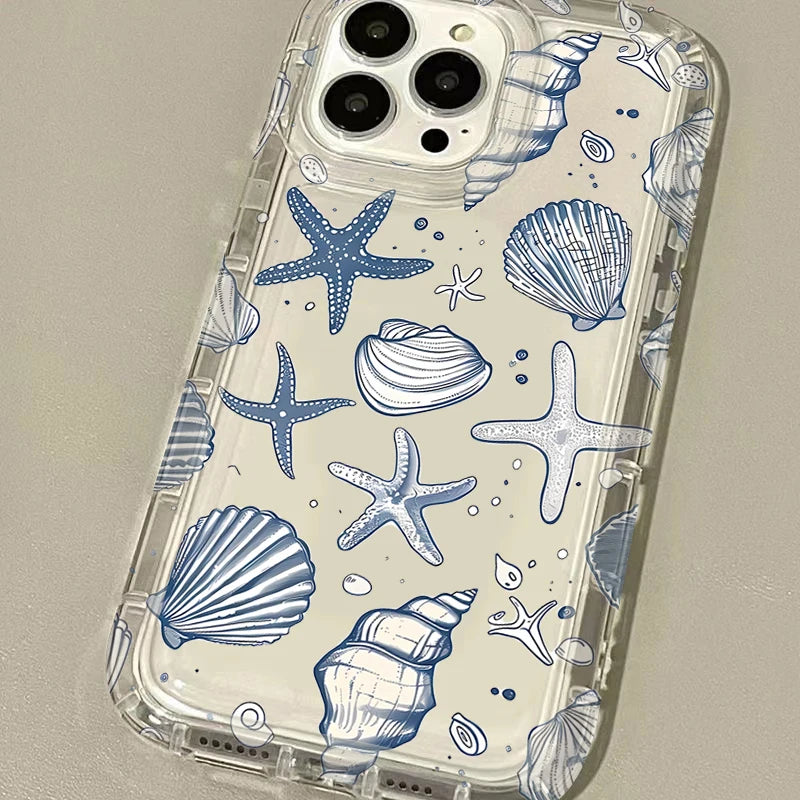 Blue Ocean Animals Phone Case for iPhone