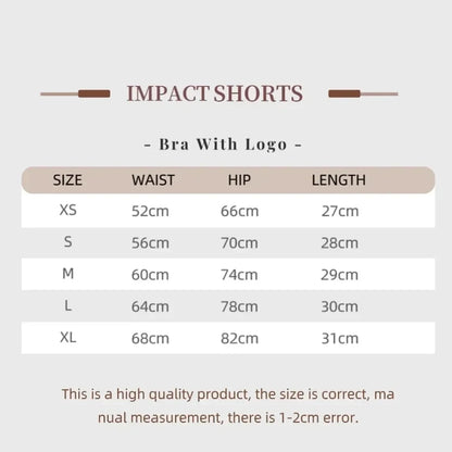 Women’s Impact Seamless Scrunch Bum Shorts – Low Ribbed Waist Gym Essential