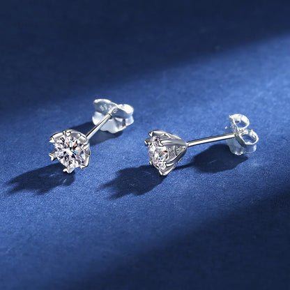 Moissanite Stud Earrings for Women
