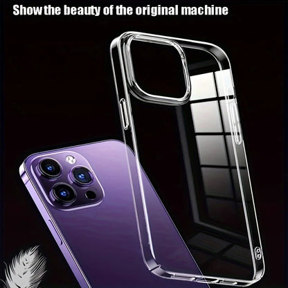 Ultra Thin Clear Acrylic Phone Case for iPhone 16 / 15 / 14 Plus / 13 / 12 / 11 Pro Max