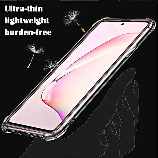 Clear Soft Phone Case for Samsung Galaxy Note10 Lite