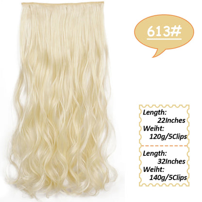 NICESY Synthetic Long Wavy Clip-On Hair Extensions