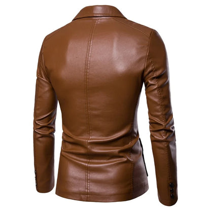 2025 Men’s Slim Fit Vintage Leather Jacket