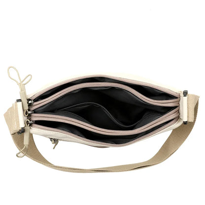 3 Main Pockets High Capacity Crossbody Shoulder Bag for Women