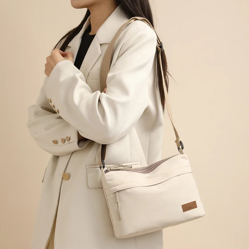 3 Main Pockets High Capacity Crossbody Shoulder Bag for Women