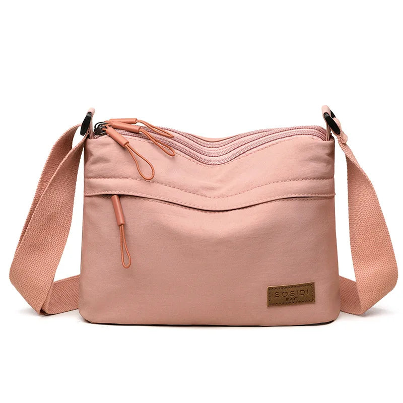 3 Main Pockets High Capacity Crossbody Shoulder Bag for Women