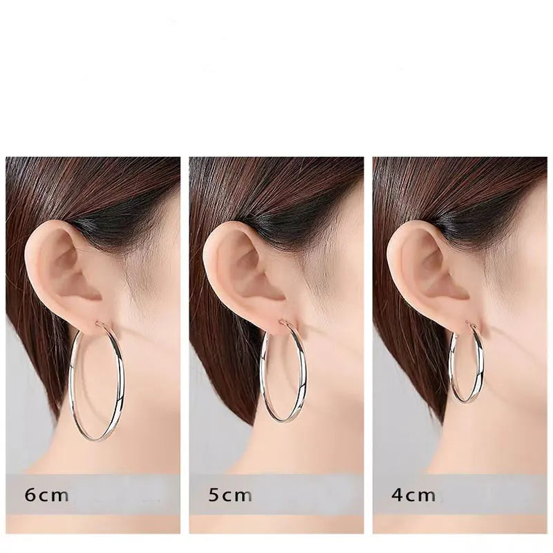 New 18K Gold Plated Hoop Earrings for Women