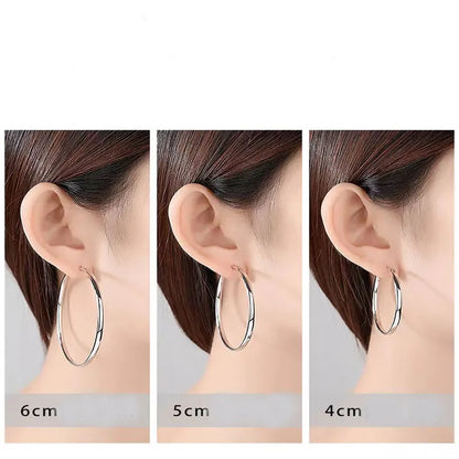 New 18K Gold Plated Hoop Earrings for Women