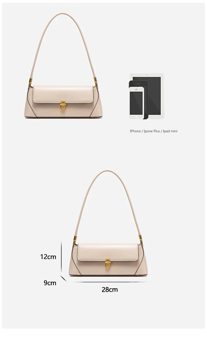 Genuine Leather Women’s Underarm Bag