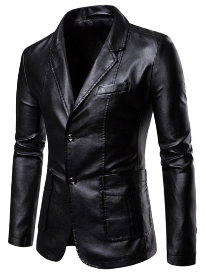 2025 Men’s Slim Fit Vintage Leather Jacket