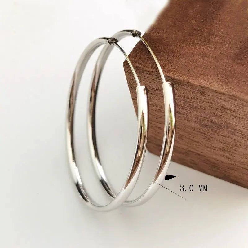New 18K Gold Plated Hoop Earrings for Women