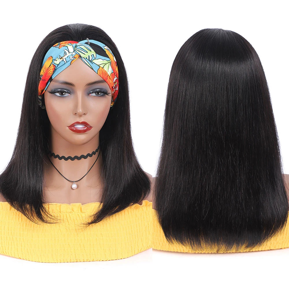 Headband Wig Human Hair