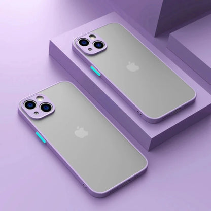 Shockproof Armor Matte Case for iPhone 16 / 15 / 14 Plus / 13 / 12 / 11 Pro Max