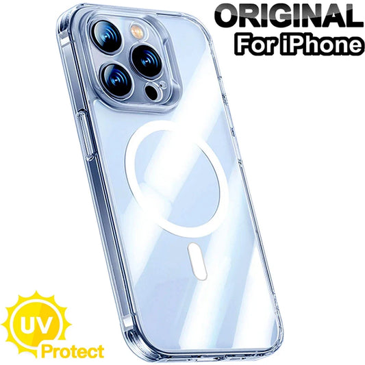 Luxury Magnetic Wireless Charging Case for iPhone