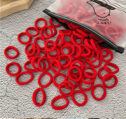 50/100PCS Colorful Nylon Hair Bands for Kids